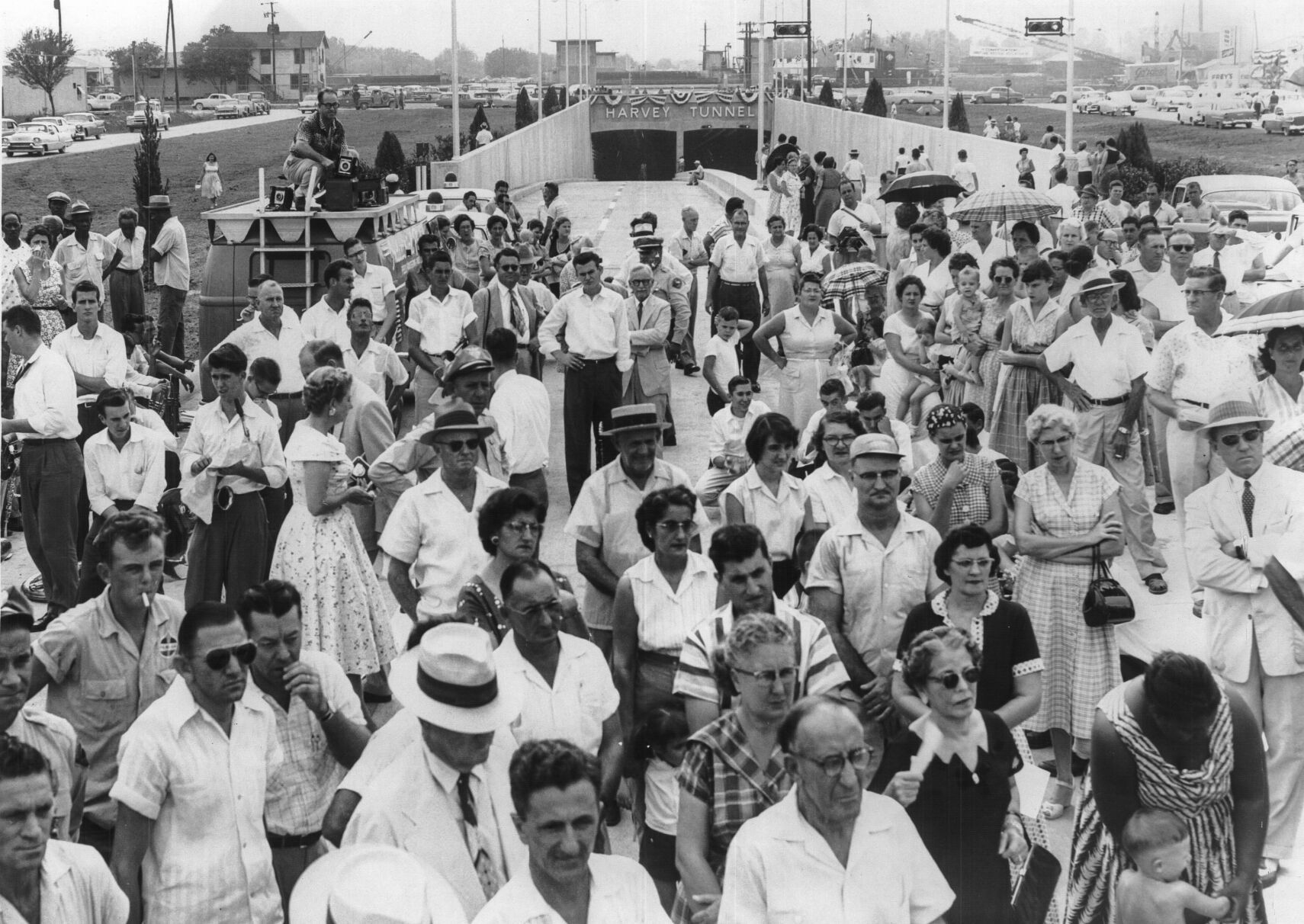 Harvey Tunnel dedication in 1957